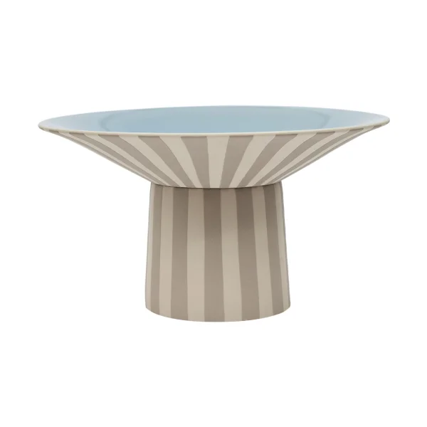 OYOY Centerpiece haut Toppu 17xØ30 cm Clay-Ice blue