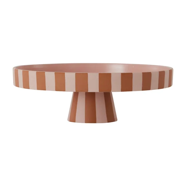 OYOY Grand plat à service Toppu Ø27 cm Caramel-rose