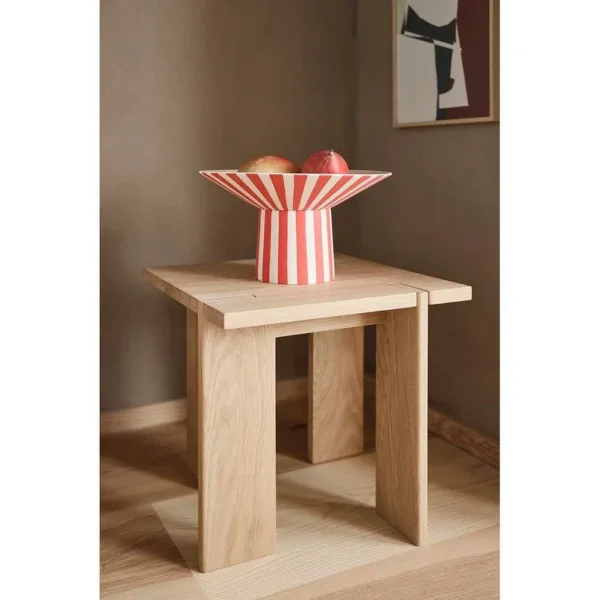 OYOY Living Design - Centre de table Toppu, haut, rouge/pêche