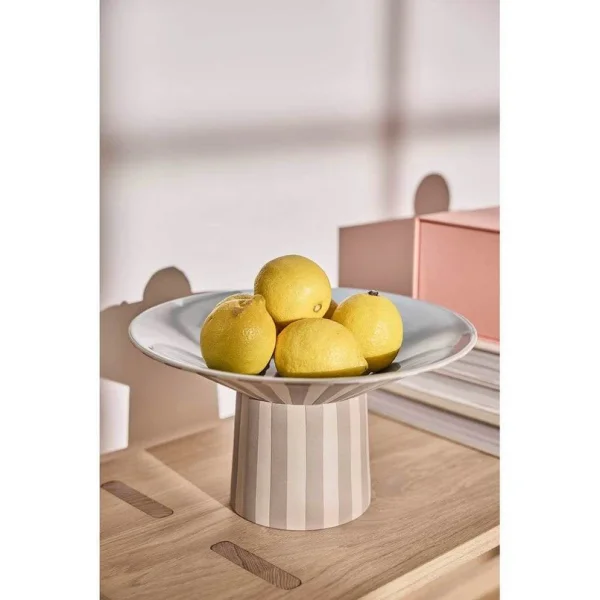 OYOY Living Design - Toppu Centerpiece Plat High Clay/Ice Blue