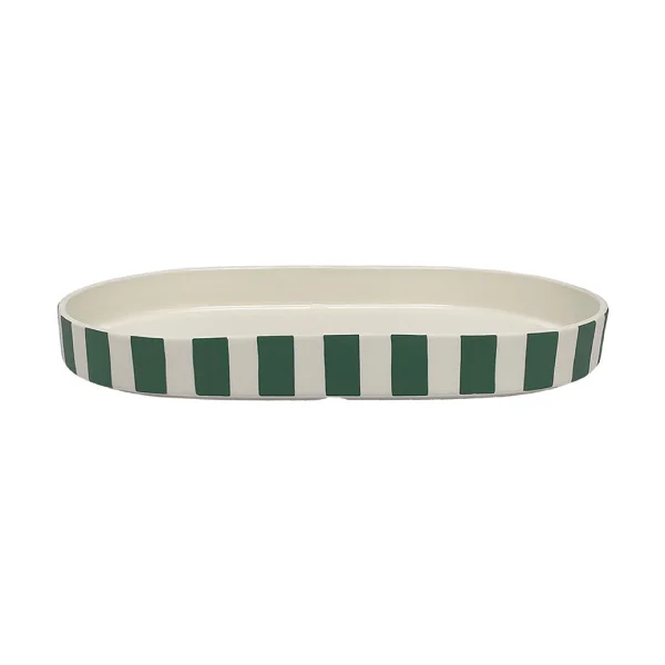 OYOY Plateau décoratif ovale Toppu Vert