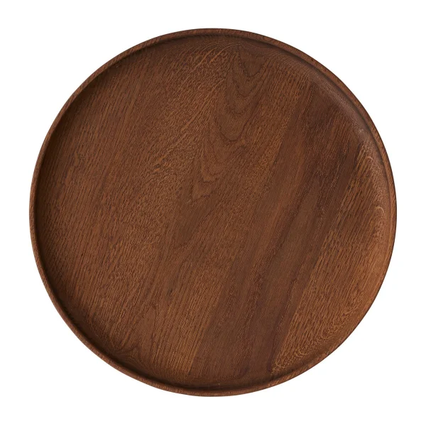 OYOY Plateau rond en bois Inka Ø30 cm Dark