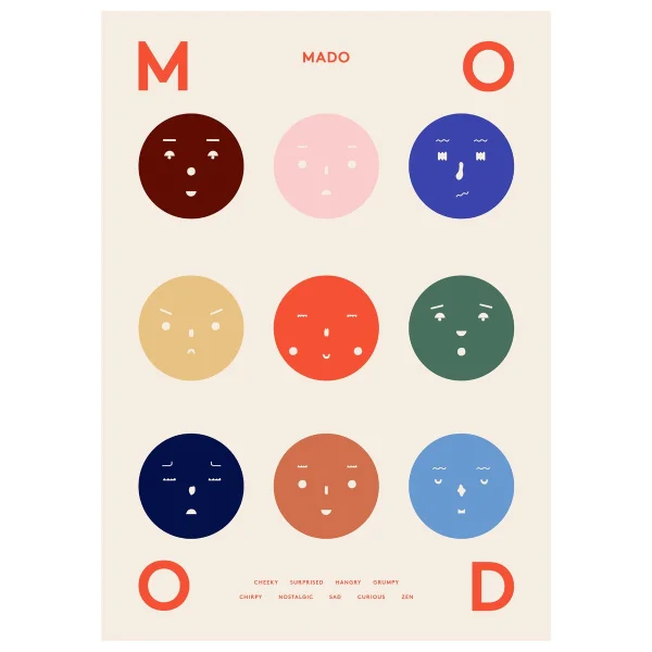 Paper Collective Poster 9 Moods 70x100 cm