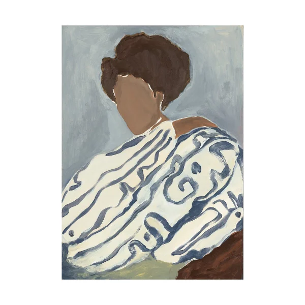 Paper Collective Poster Blue Curls 70x100 cm
