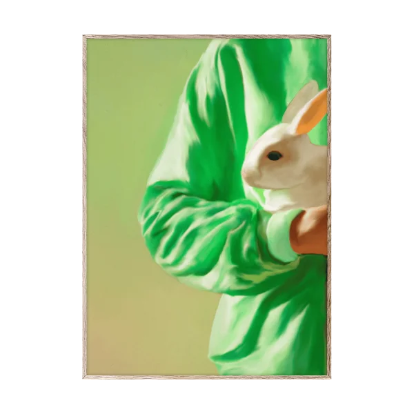 Paper Collective Poster White Rabbit 70x100 cm
