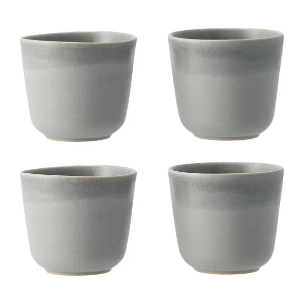 Paradisverkstaden Tasses Morgon Grå, lot de 4 Gris