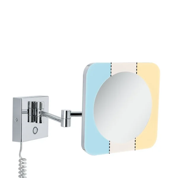 Paulmann - Miroir cosmétique LED Jora, IP44, interrupteur, argent