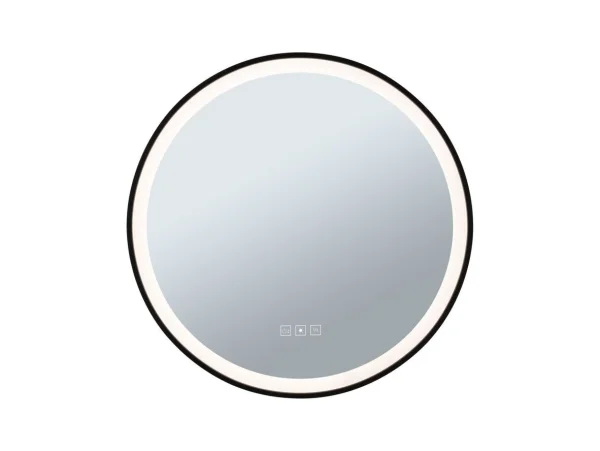 Paulmann - Mirra LED Illuminated Miroir IP44 Dim. Round Black/Mirror