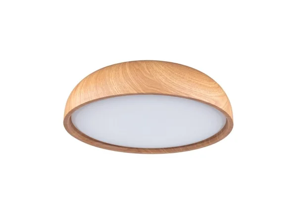 Paulmann - Oka LED Plafonnier IP44 Blanc/Bois