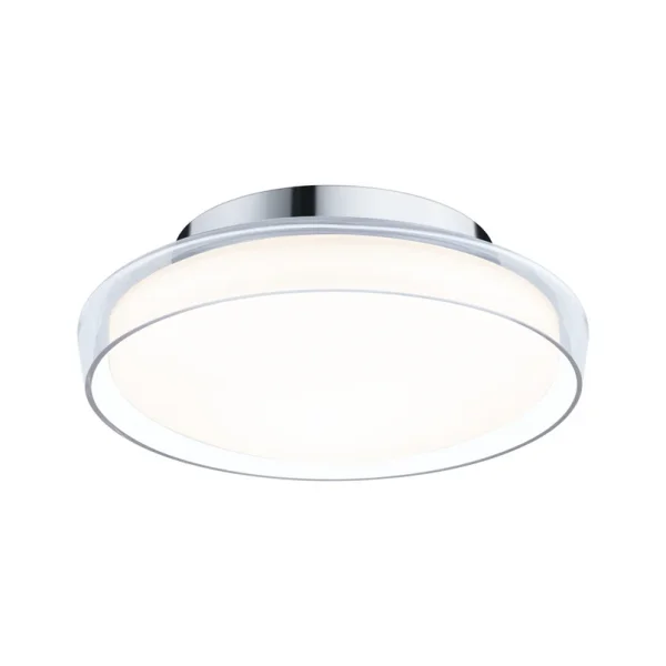 Paulmann - Plafonnier LED Luena, IP44, chrome, Ø 25 cm