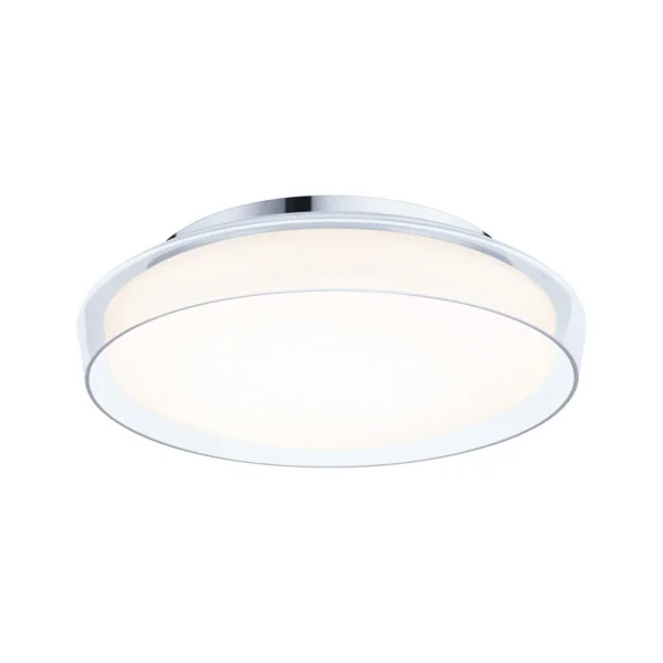 Paulmann - Plafonnier LED Luena, IP44, chrome, Ø 35 cm
