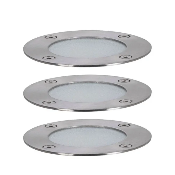 Paulmann - Plug & Shine 3 LED Spot à Enterrer Extérieur Smart Home ZigBee RGBW IP67 Silver