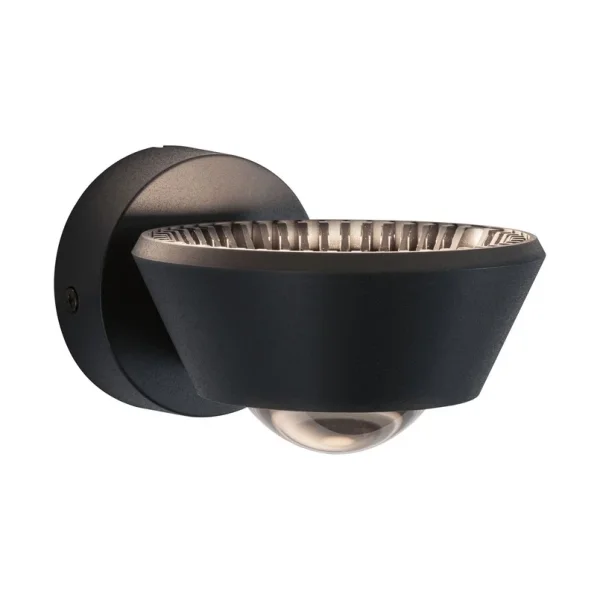 Paulmann - Sabik LED Applique Murale IP44 Dim. Noir