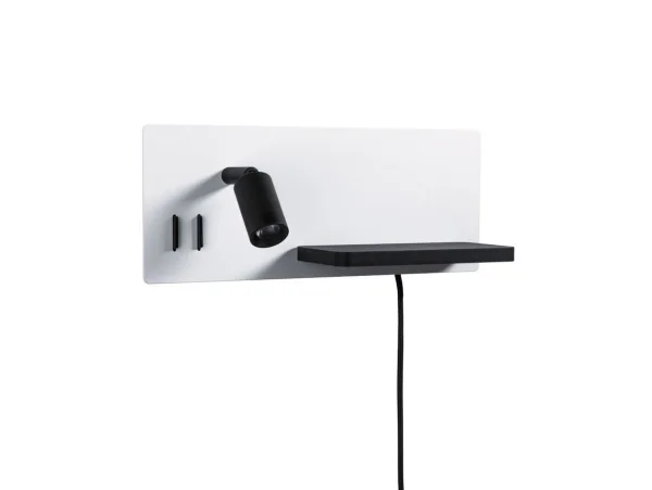 Paulmann - Serra LED Applique Murale USB C Dim. Left Side Matt Blanc/Matt Noir