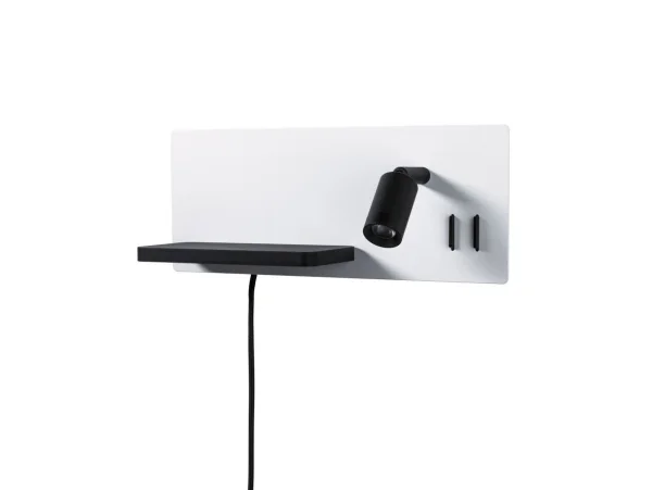 Paulmann - Serra LED Applique Murale USB C Dim. Right Side Matt Blanc/Matt Noir