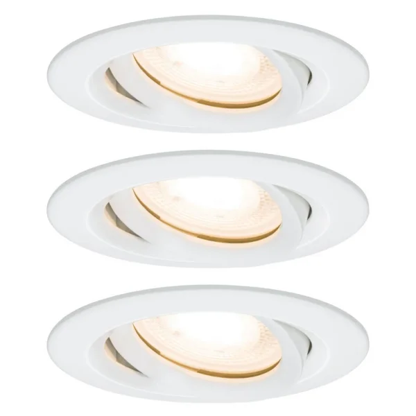 Paulmann - Spot encastré LED Nova, à intensité variable, IP65, blanc