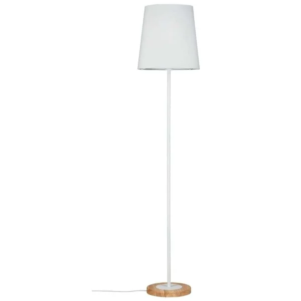 Paulmann - Stellan Lampadaire Blanc/Bois