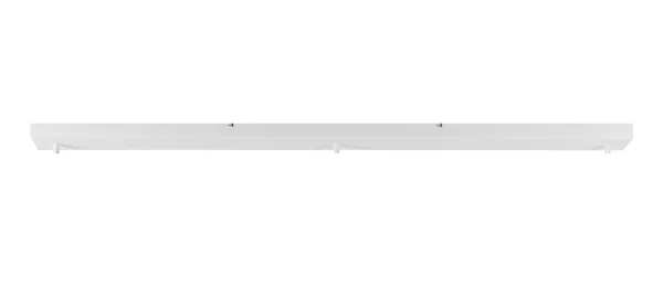 Perluci - plaque de plafond pour 3 points lumineux - 130 x 8 x 3,5 cm - blanc