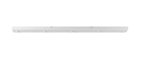 Perluci - plaque de plafond pour 5 points lumineux - 130 x 8 x 3,5 cm - blanc