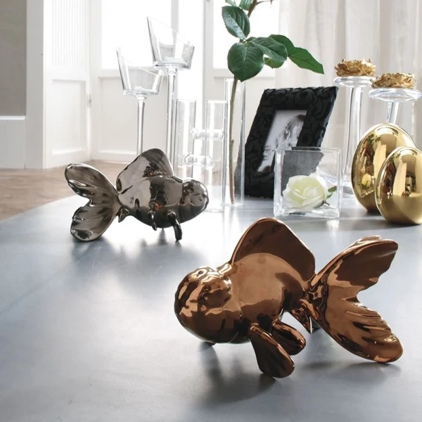 Pesce en céramique émaillée Adriani e Rossi