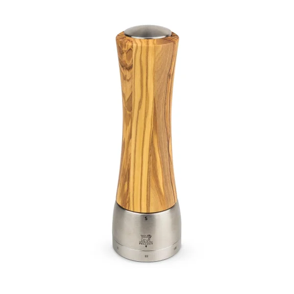 Peugeot Moulin à sel Madras Z 21 cm Olive wood-stainless steel