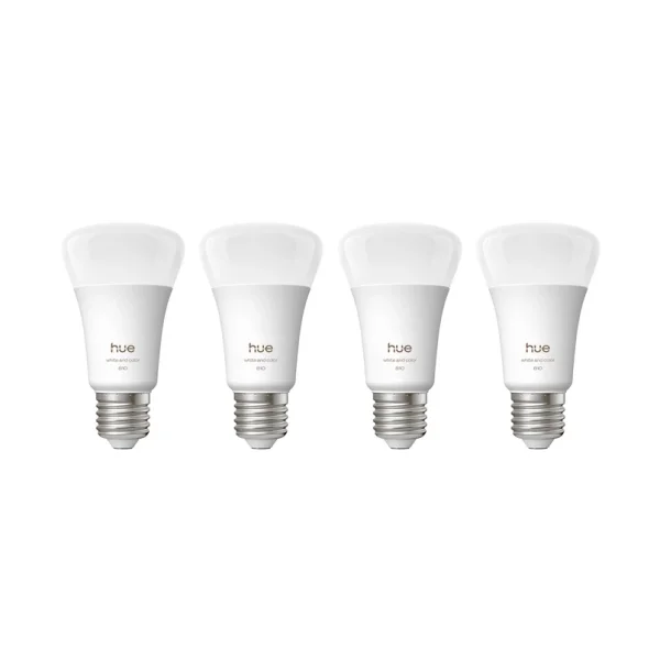 Philips Hue - WACA Smart E27 LED 6 W, 810 lm CCT RVB, lot de 4
