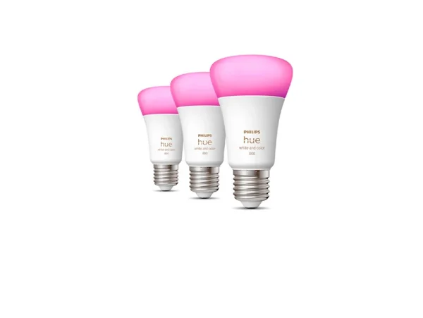 Philips Hue -  White/Color Amb. 6,5W Bluetooth E27 Ampoule 3pcs