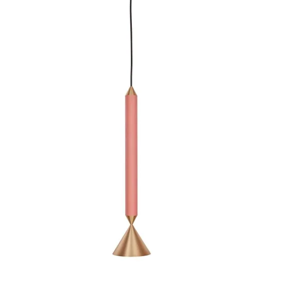 Pholc - Apollo 39 Suspension Coral Pink/Polished Brass