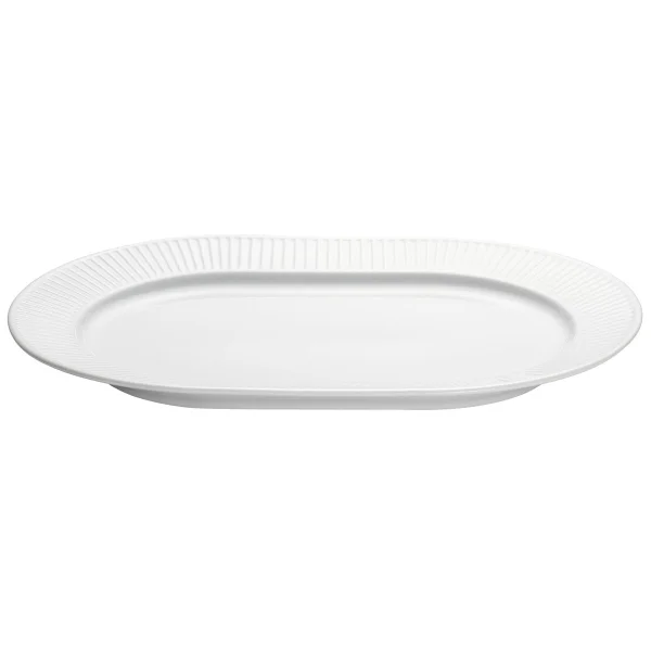 Pillivuyt Assiette de service ovale Plissé Blanc