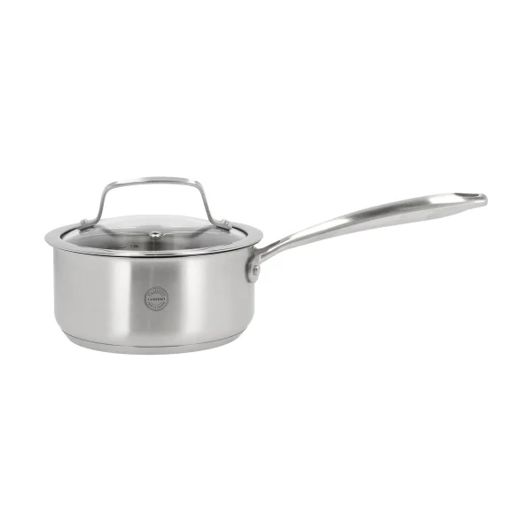 Pillivuyt Casserole avec couvercle en verre Roya 1,5 l Acier inoxydable