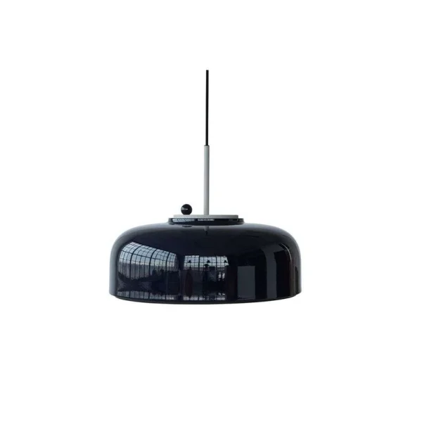 PLEASE WAIT to be SEATED - Suspension Podgy, bleu foncé, Ø 42 cm, à intensité variable