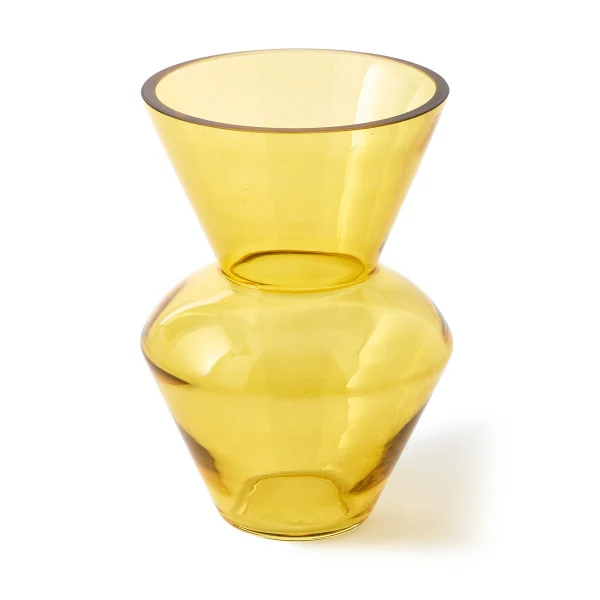 POLSPOTTEN Vase Fat Neck S 35 cm Jaune