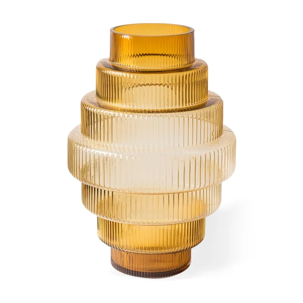 POLSPOTTEN Vase Steps L 50 cm Ocre