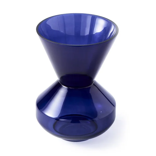 POLSPOTTEN Vase Thick Neck 40 cm Bleu foncé