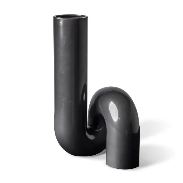 POLSPOTTEN Vase Yourtube 37 cm Noir