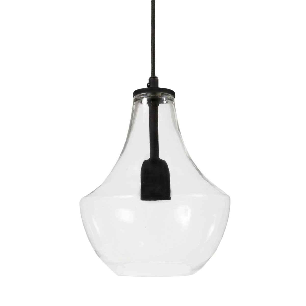 PR Home Lampe à suspension Hamilton 21 cm transparent-noir