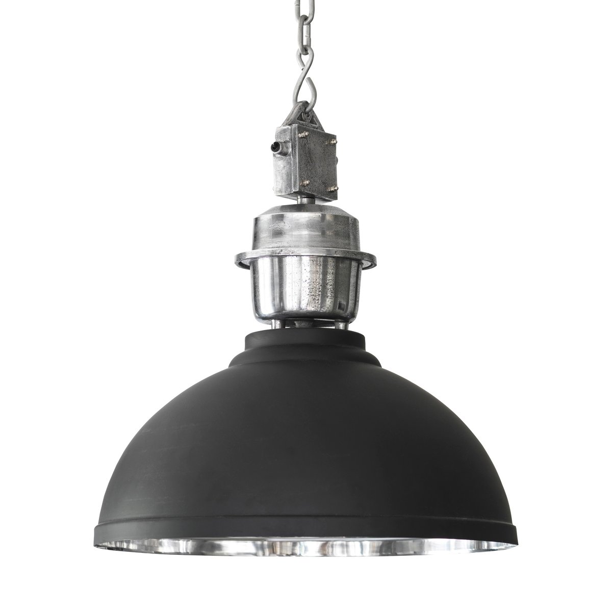 PR Home Lampe à suspension Manchester Ø 52 cm Noir-argent