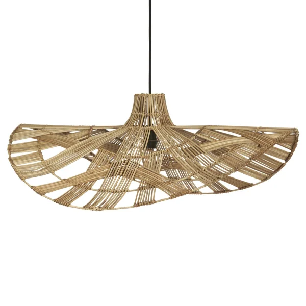 PR Home Lampe à suspension Wella rotin 81 cm Nature