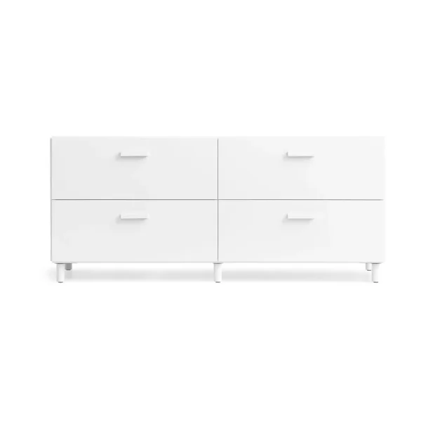 Relief Commode Relief bas sur pieds 123x46,6 cm blanc Commode Relief bas sur pieds 123x46,6 cm blanc