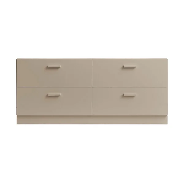 Relief Commode Relief bas sur socle 123x46,6 cm beige