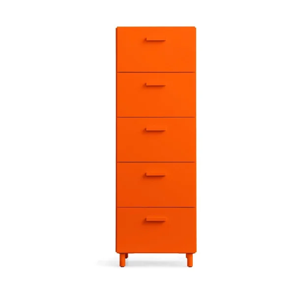 Relief Commode Relief haut sur pieds 41x115 cm orange