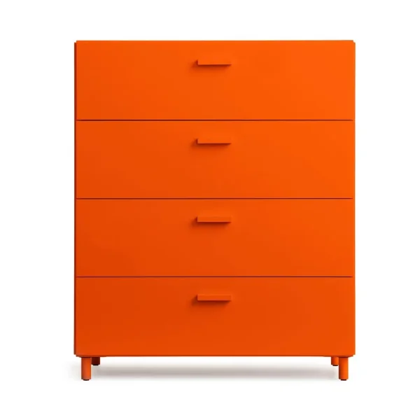 Relief Commode Relief large sur pieds 82x92,2 cm orange Commode Relief large sur pieds 82x92,2 cm orange