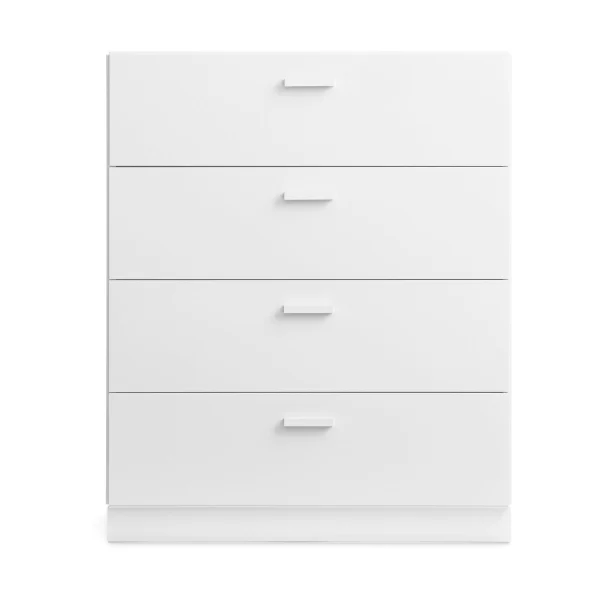 Relief Commode Relief large sur socle 82x92,2 cm blanc