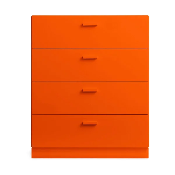 Relief Commode Relief large sur socle 82x92,2 cm orange