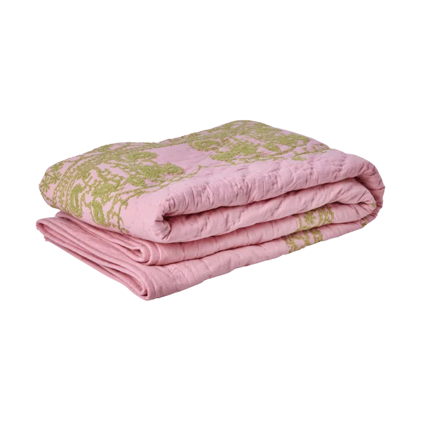 RICE Couverture matelassée Rice 140x200 cm Soft pink