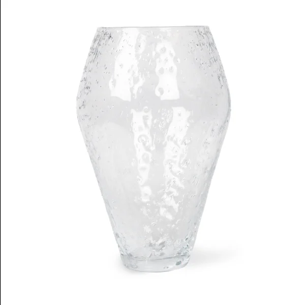 Ro Collection Vase en verre Crushed large Clear