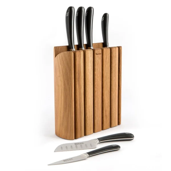 Robert Welch Range-couteaux Signature Book Oak Set 7 Pièces Chêne