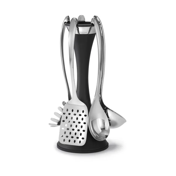 Robert Welch Support d'ustensiles de cuisine Robert Welch Signature 6 pièces Noir
