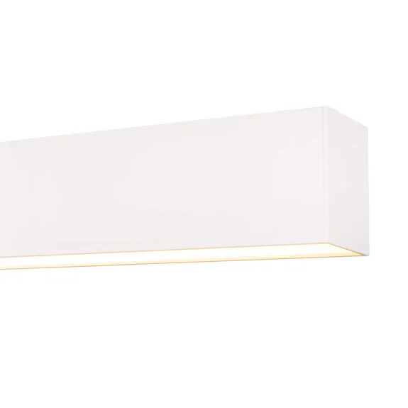 Roi Du Luminaire Linear - plafonnier - 57 x 6,5 x 5 cm - 18W LED inclus dimmable - blanc - couleur de lumière blanc chaud