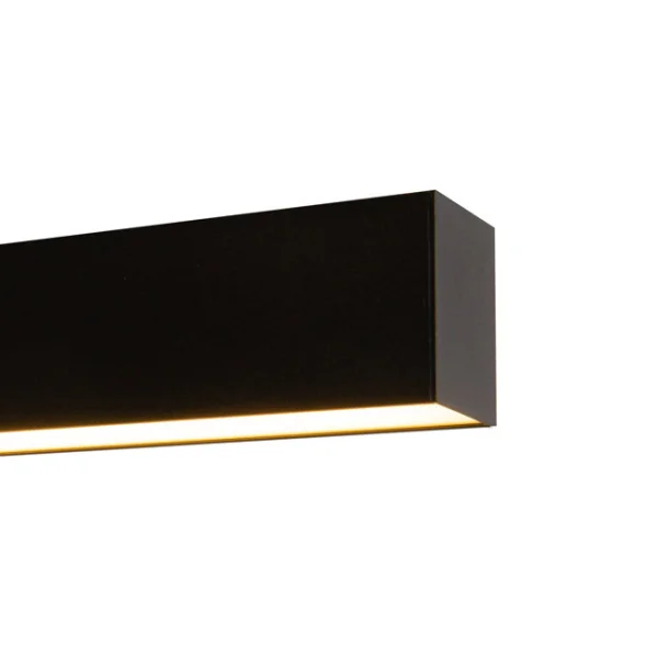 Roi Du Luminaire Linear - plafonnier - 57 x 6,5 x 5 cm - 18W LED inclus dimmable - noir - couleur de lumière blanc chaud